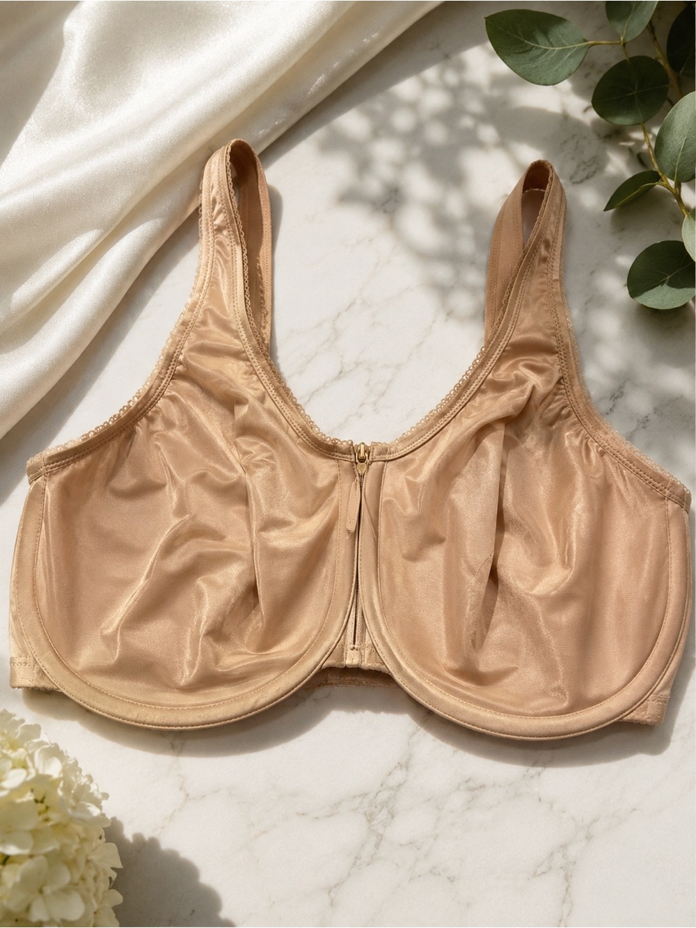 Wacoal 855192 Nude Beige Underwire Full Coverage Bra 34G Comfort Support